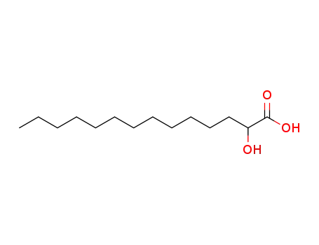 Molecular Structure of 2507-55-3 (2-HYDROXYTETRADECANOIC ACID)