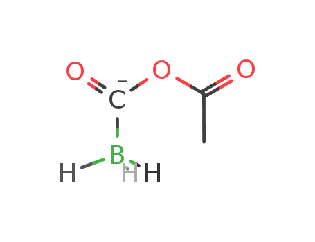 (acetoxycarbonyl)trihydridoborate anion