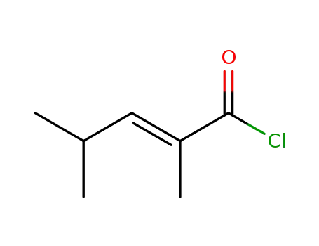 Molecular Structure of 89609-13-2 (2-Pentenoyl chloride, 2,4-dimethyl-, (E)-)
