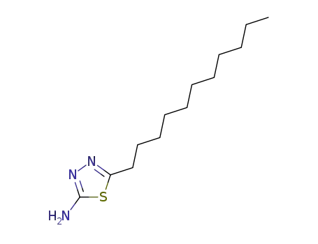 Molecular Structure of 100539-95-5 (1,3,4-Thiadiazol-2-amine, 5-undecyl-)