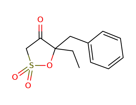 (+/-)-5-benzyl-5-ethyl-4-oxo-1,2-oxathiolane-2,2-dioxide