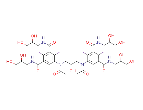 5,5'-(2-hydroxy-2-methylpropane-1,3-diyl)bis(acetylazanediyl)bis(N1,N3-bis(2,3-dihydroxypropyl)-2,4,6-triiodoisophthalamide)