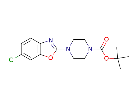tert-butyl 4-(6-chlorobenzo[d]oxazol-2-yl)piperazine-1-carboxylate