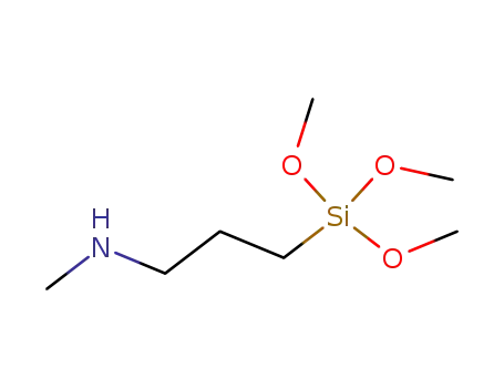 Molecular Structure of 3069-25-8 (N-Methylaminopropyltrimethoxysilane)