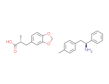 (R)-3-(benzo[1,3]dioxol-5-yl)-2-methylpropionate (S)-1-phenyl-2-(p-tolyl)ethylammonium
