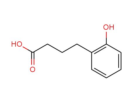 Molecular Structure of 35387-19-0 (4-(2-Hydroxyphenyl)butanoic acid)