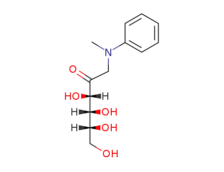 Molecular Structure of 71143-97-0 (1-deoxy-1-[methyl(phenyl)amino]hex-2-ulose)