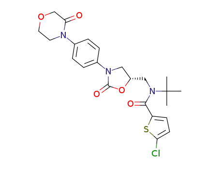 5-chloro-N-tert-butyl-N-{[(5S)-2-oxo-3-[4-(3-oxomorpholin-4-yl)phenyl]oxazolidin-5-yl]methyl}thiophene-2-carboxamide