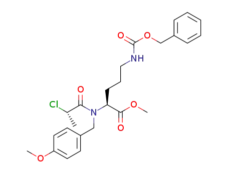 N-[(S)-2-chloropropionyl]-N-(p-methoxybenzyl)-L-orn(Z)-OMe