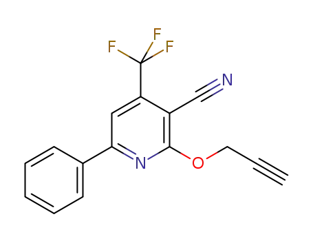 6-phenyl-2-(prop-2-yn-1-yloxy)-4-(trifluoromethyl)nicotinonitrile