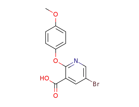 5-bromo-2-(4-methoxyphenoxy)nicotinic acid