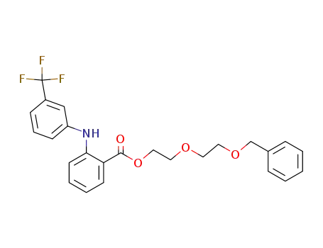 Molecular Structure of 64352-85-8 (Benzoic acid, 2-[[3-(trifluoromethyl)phenyl]amino]-,
2-[2-(phenylmethoxy)ethoxy]ethyl ester)