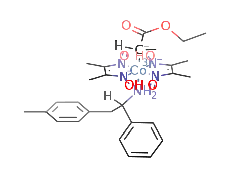 bis(dimethylglyoximato)[(S)-1-(ethoxycarbonyl)ethyl][(S)-1-phenyl-2-(p-tolyl)ethylamine]cobalt(III)