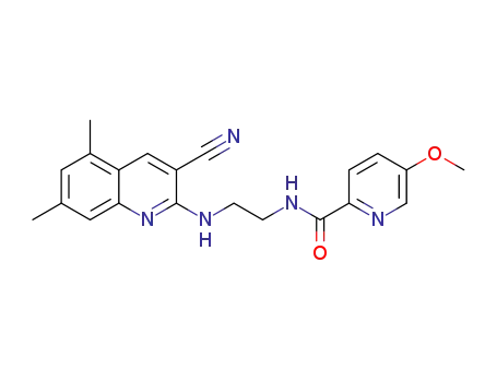 N-(2-((3-cyano-5,7-dimethylquinolin-2-yl)amino)ethyl)-5-methoxypicolinamide