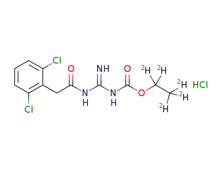 {N'-[2-(2,6-dichloro-phenyl)acetyl]-guanidinocarbonyloxy}ethane-d5 hydrochloride