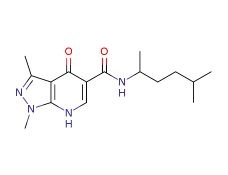 4,7-dihydro-1,3-dimethyl-N-(5-methylhexan-2-yl)-4-oxo-1H-pyrazolo[3,4-b]pyridine-5-carboxamide