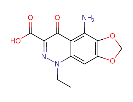 5-amino-1-ethyl-4-oxo-1,4-dihydro-[1,3]dioxolo[4,5-g]cinnolin-3-carboxylic acid
