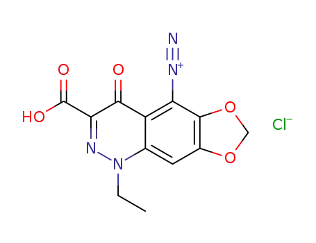 3-carboxy-1-ethyl-4-oxo-1,4-dihydro-[1,3]dioxolo[4,5-g]cinnolin-5-diazonium chloride
