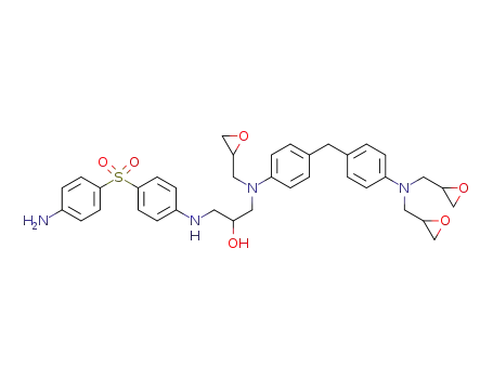 Molecular Structure of 103443-52-3 (1-({4-[(4-aminophenyl)sulfonyl]phenyl}amino)-3-[(4-{4-[bis(oxiran-2-ylmethyl)amino]benzyl}phenyl)(oxiran-2-ylmethyl)amino]propan-2-ol)