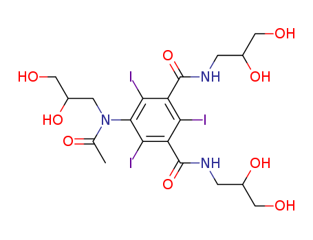 66108-95-0,Iohexol,Omnipaque R;1,3-Benzenedicarboxamide,5-[acetyl(2,3-dihydroxypropyl)amino]-N,N'-bis(2,3-dihydroxypropyl)-2,4,6-triiodo-(9CI);5-(N-2,3-Dihydroxypropylacetamido)-2,4,6-triiodo-N,N'-bis(2,3-dihydroxypropyl)isophthalamide.;Accudenz;Exypaque;Histodenz;Nycodenz;Omnipaque;Omnipaque 140;Omnipaque 240;Omnipaque 300;Omnipaque 350;