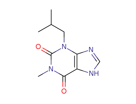 Molecular Structure of 28822-58-4 (3-ISOBUTYL-1-METHYLXANTHINE)