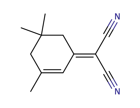 Molecular Structure of 23051-44-7 ((3 5 5-TRIMETHYLCYCLOHEX-2-ENYLIDENE)MA&)