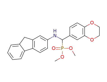 dimethyl (((9H-fluoren-2-yl)amino)(2,3-dihydrobenzo[b][1,4]dioxin-6-yl)methyl)phosphonate