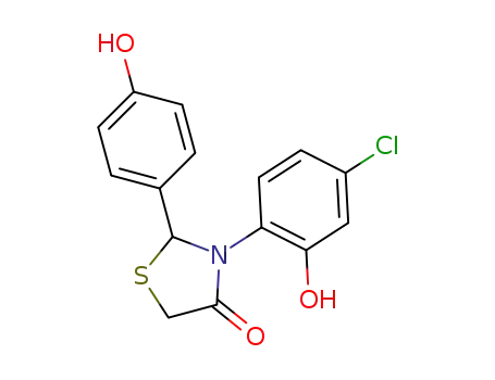 3-(4-chloro-2-hydroxyphenyl)-2-(4-hydroxyphenyl)thiazolidin-4-one