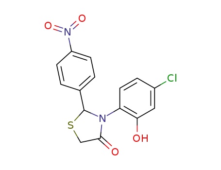 3-(4-chloro-2-hydroxyphenyl)-2-(4-nitrophenyl)thiazolidin-4-one