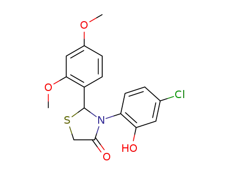 3-(4-chloro-2-hydroxyphenyl)-2-(2,4-dimethoxyphenyl)thiazolidin-4-one