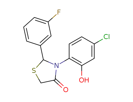 3-(4-chloro-2-hydroxyphenyl)-2-(3-fluorophenyl)thiazolidin-4-one