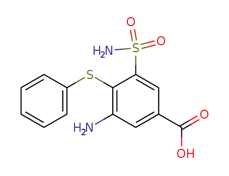 3-amino-4-phenylthio-5-sulphamyl-benzoic acid