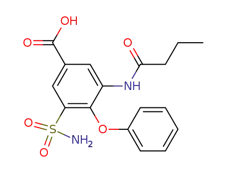 3-n-butyrylamino-4-phenoxy-5-sulfamyl-benzoic acid