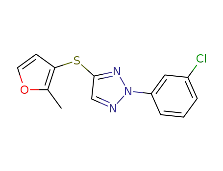 2-(3-chlorophenyl)-4-(2-methylfuran-3-ylthio)-2H-1,2,3-triazole