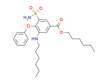 n-hexyl-3-n-hexylamino-4-phenoxy-5-sulphamyl-benzoate