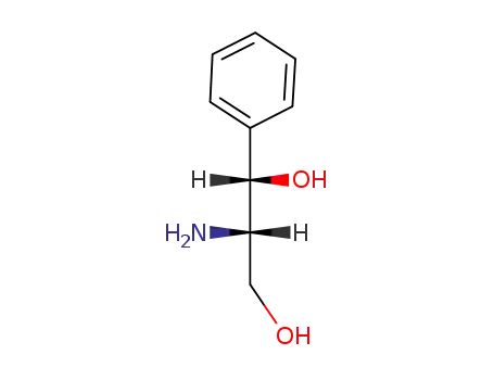 Molecular Structure of 28143-91-1 ((1S,2S)-(+)-2-Amino-1-phenyl-1,3-propanediol)