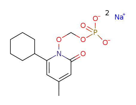 ((6-cyclohexyl-4-methylpyridin-1(2H)-yl)oxy)methyl phosphate disodium salt