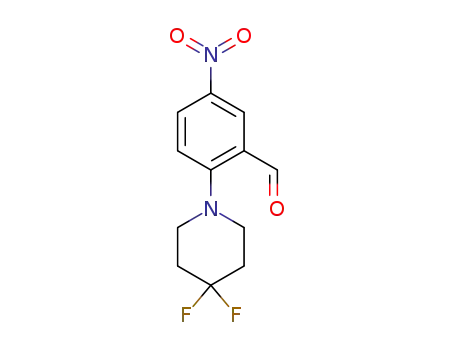 2-(4,4-difluoropiperidin-1-yl)-5-nitrobenzaldehyde