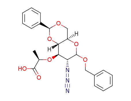 (R)-2-(((2S,4aR,7R,8R,8aS)-7-azido-6-(benzyloxy)-2-phenylhexahydropyrano[3,2-d][1,3]dioxin-8-yI)oxy)propanoic acid