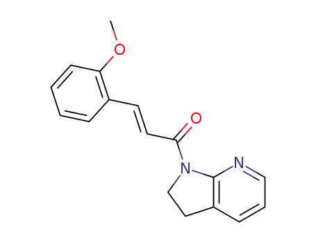 (E)-1-(2,3-dihydro-1H-pyrrolo[2,3-b]pyridin-1-yl)-3-(2-methoxyphenyl)prop-2-en-1-one