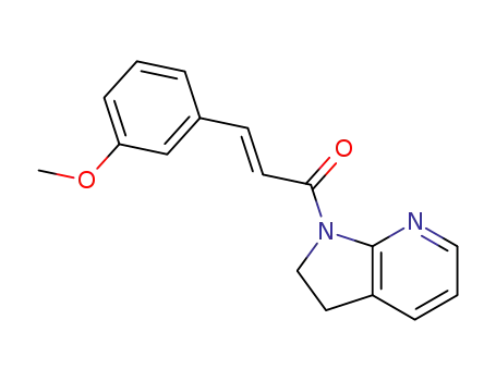 (E)-1-(2,3-dihydro-1H-pyrrolo[2,3-b]pyridin-1-yl)-3-(3-methoxyphenyl)prop-2-en-1-one