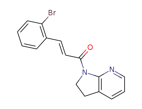 (E)-3-(2-bromophenyl)-1-(2,3-dihydro-1H-pyrrolo[2,3-b]pyridin-1-yl)prop-2-en-1-one