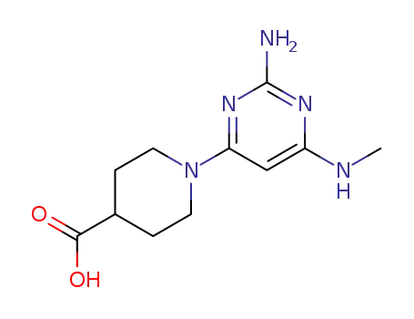 1-(2-amino-6-methylaminopyrimidin-yl)-piperidine-4-carboxylic acid