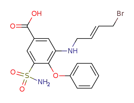 3-(4-bromo-trans-2-butenylamino)-4-phenoxy-5-sulfamylbenzoic acid