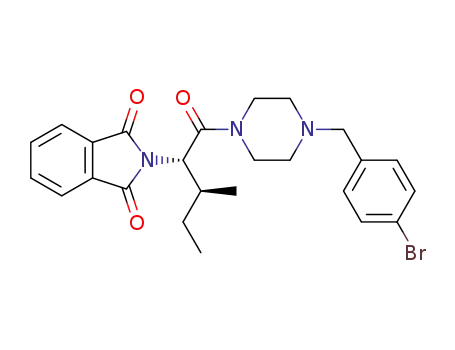 2-((2S,3S)-1-(4-(4-bromobenzyl)piperazin-1-yl)-3-methyl-1-oxopentan-2-yl)isoindoline-1,3-dione