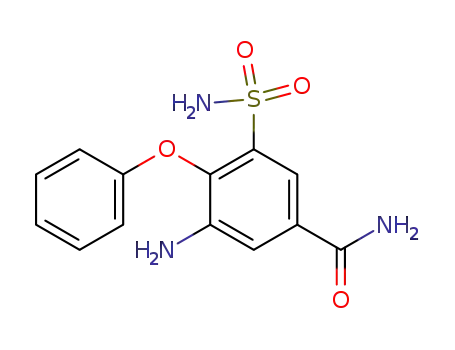 Molecular Structure of 28394-99-2 (Benzamide, 3-amino-5-(aminosulfonyl)-4-phenoxy-)