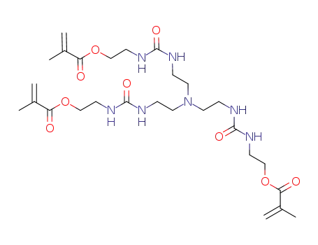 2-methyl-18-methyl-8-[2-[[[[2-[(2-methyl-1-oxo-2-propen-1-yl)oxy]ethyl]amino]carbonyl]amino]ethyl]-4,12,17-trioxo-16-oxa-3,5,8,11,13-pentaazanonadec-18-en-1-yl-2-propenoic acid