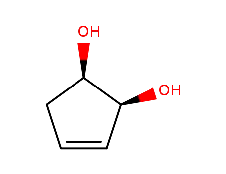 Molecular Structure of 694-29-1 (cis-1-Cyclopentene-3,4-diol)
