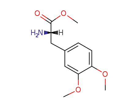Molecular Structure of 78083-80-4 ((S)-3,4-DIMETHOXYPHENYLALANINE METHYL ESTER)