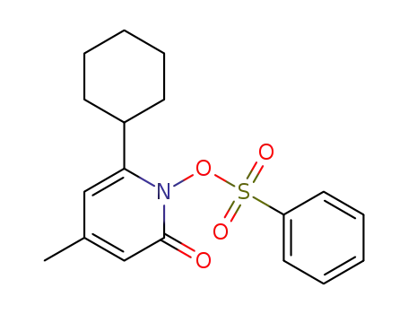 6-cyclohexyl-4-methyl-2-oxopyridin-1(2H)-yl benzenesulfonate